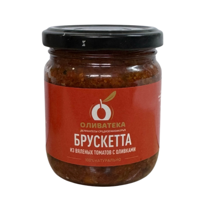 Брускетта из вяленых томатов с оливками, 195 г