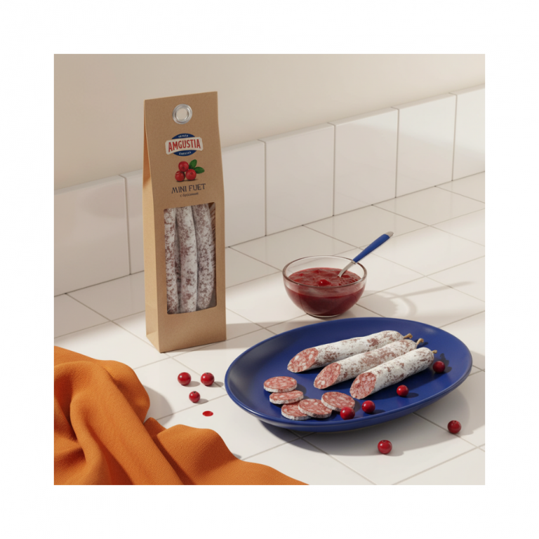 Mini Fuet с брусникой, 60 г