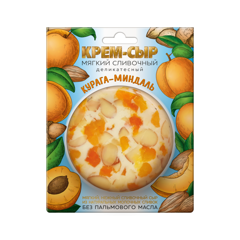Крем-сыр Курага-миндаль, 120 г