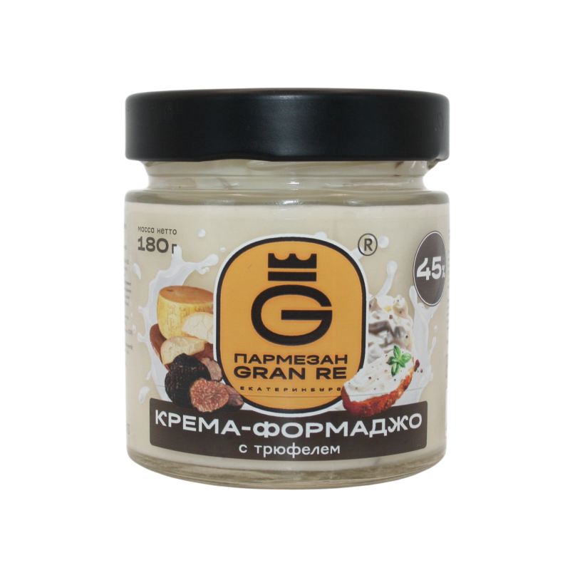СЫР ПЛАВЛЕНЫЙ КРЕМА-ФОРМАДЖО GRAN RE С ТРЮФЕЛЕМ, 180 г