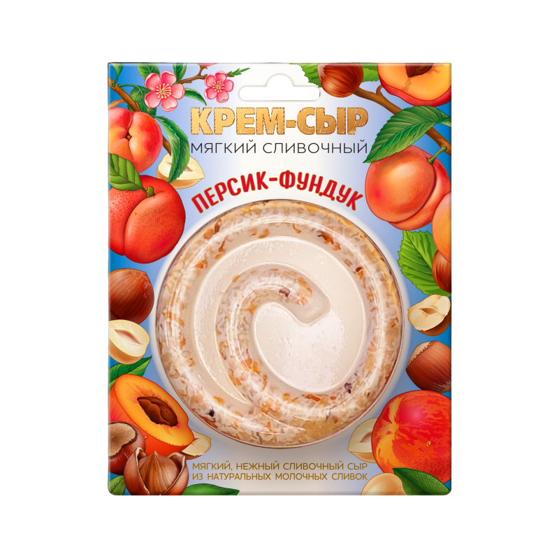 Крем-сыр Персик-фундук, 120 г