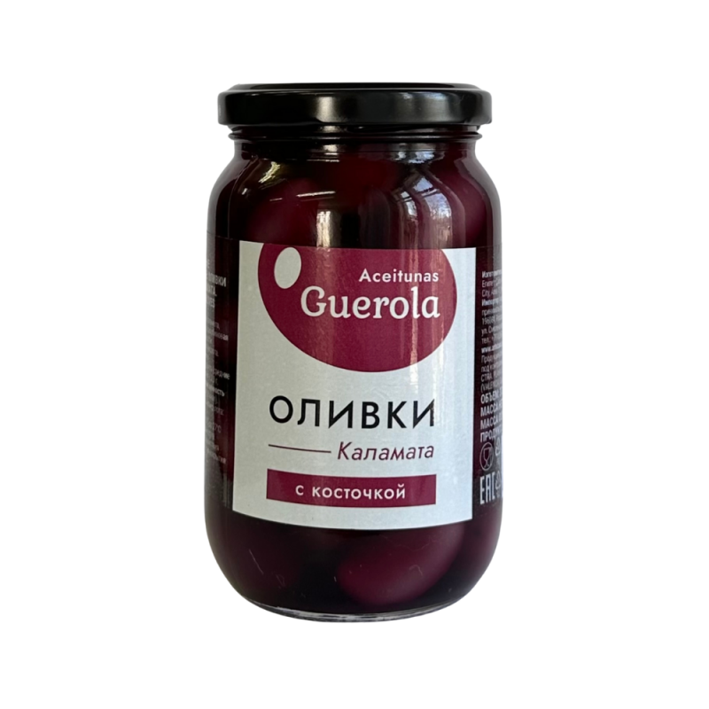 Оливки Каламата с косточкой, 340 г